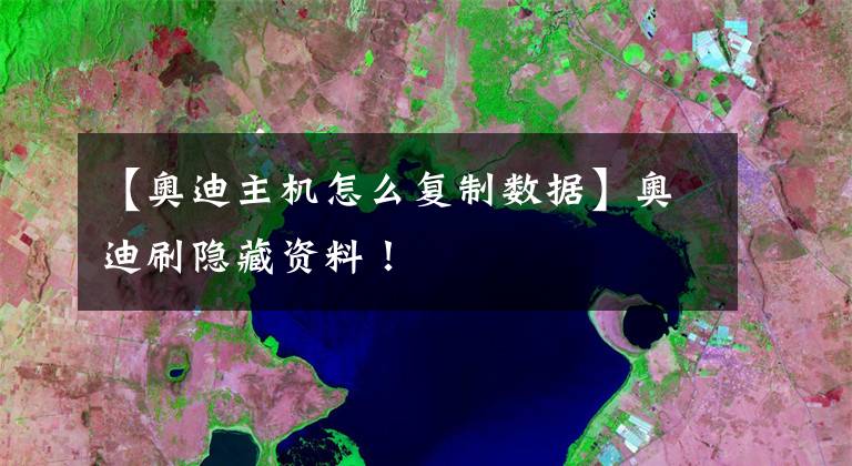 【奥迪主机怎么复制数据】奥迪刷隐藏资料！