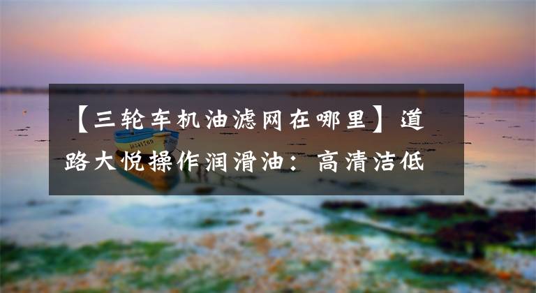 【三轮车机油滤网在哪里】道路大悦操作润滑油：高清洁低排放发动机首选品牌