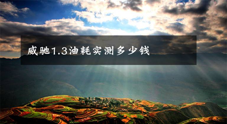 威驰1.3油耗实测多少钱