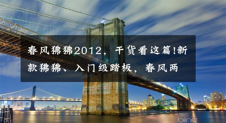春风狒狒2012，干货看这篇!新款狒狒、入门级踏板，春风两款新车申报工信部