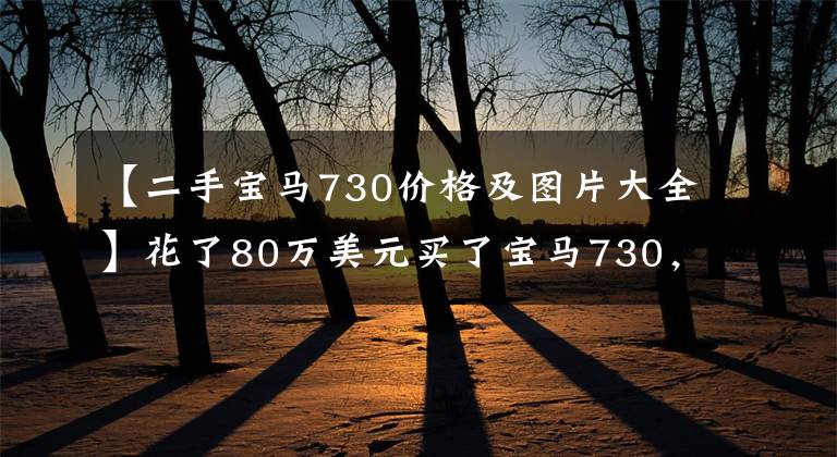 【二手宝马730价格及图片大全】花了80万美元买了宝马730，一箱油767元，妻子直言两辆自行车不见了。
