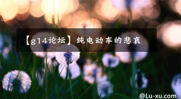 【g14论坛】纯电动车的悲哀