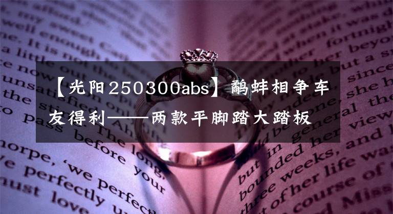 【光阳250300abs】鹬蚌相争车友得利——两款平脚踏大踏板横评