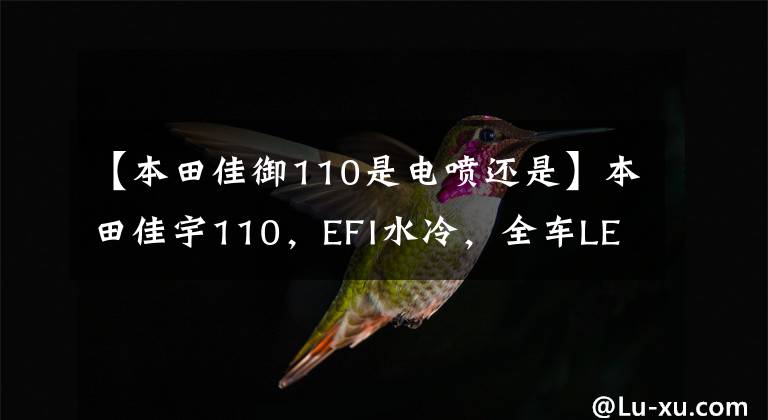 【本田佳御110是电喷还是】本田佳宇110，EFI水冷，全车LED灯，可长途旅行。