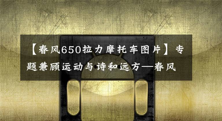 【春风650拉力摩托车图片】专题兼顾运动与诗和远方—春风650GT 一万公里使用报告