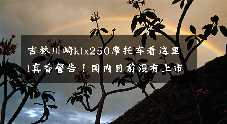 吉林川崎klx250摩托车看这里!真香警告！国内目前没有上市的车型之川崎篇