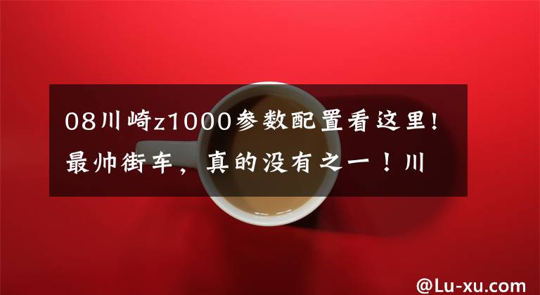 08川崎z1000参数配置看这里!最帅街车，真的没有之一！川崎Z1000