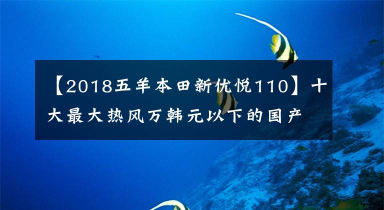 【2018五羊本田新优悦110】十大最大热风万韩元以下的国产踏板摩托车——物美价廉，真的是白菜价格！