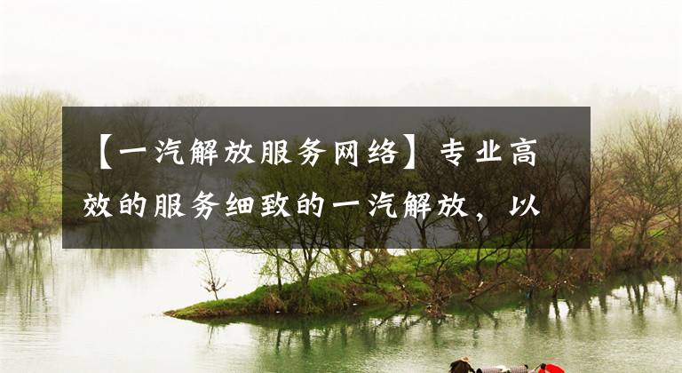 【一汽解放服务网络】专业高效的服务细致的一汽解放，以感动服务帮助“双11”。