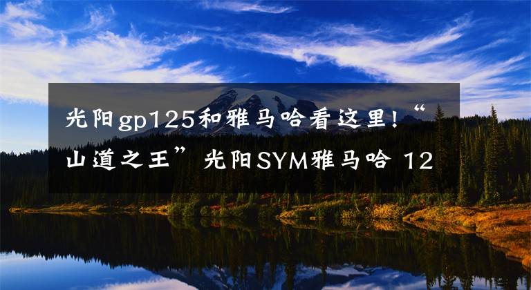 光阳gp125和雅马哈看这里!“山道之王”光阳SYM雅马哈 125运动踏板比拼