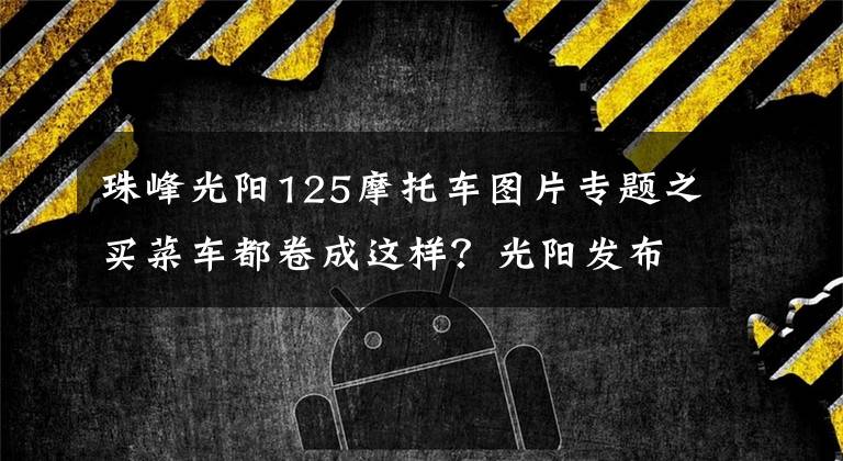 珠峰光阳125摩托车图片专题之买菜车都卷成这样？光阳发布带ABS和TCS的2022款VJR125