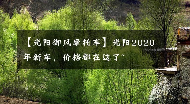 【光阳御风摩托车】光阳2020年新车，价格都在这了~
