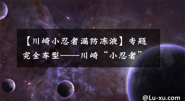 【川崎小忍者漏防冻液】专题完全车型——川崎“小忍者”你都看清了吗？