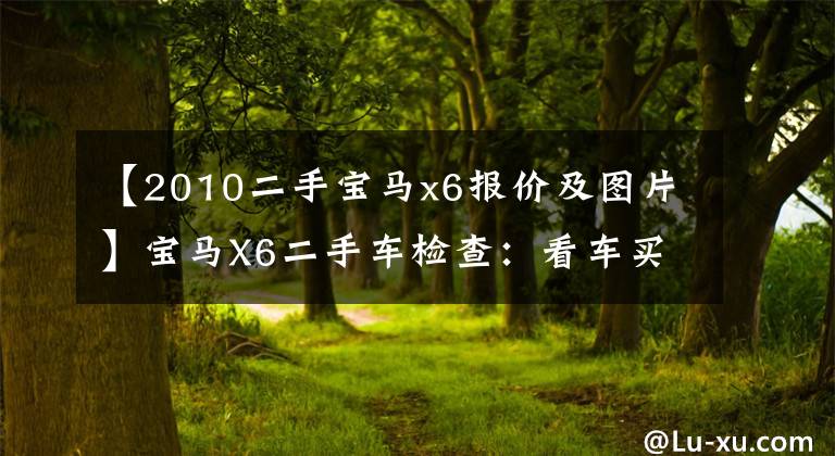 【2010二手宝马x6报价及图片】宝马X6二手车检查：看车买车就开始，停下就停下！