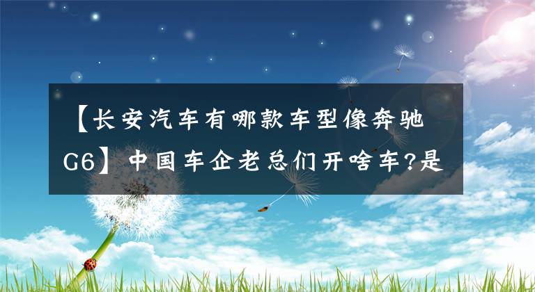 【长安汽车有哪款车型像奔驰G6】中国车企老总们开啥车?是自产的吗?