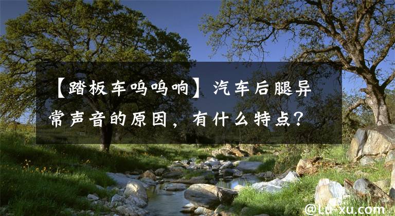 【踏板车呜呜响】汽车后腿异常声音的原因，有什么特点？