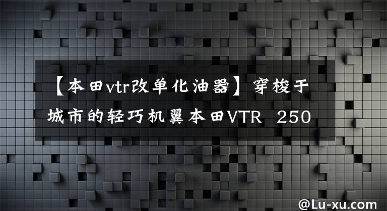 【本田vtr改单化油器】穿梭于城市的轻巧机翼本田VTR  250