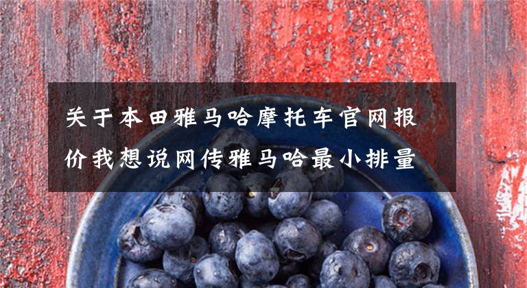 关于本田雅马哈摩托车官网报价我想说网传雅马哈最小排量的进口街车MT-03八月上市，售价36800吗？