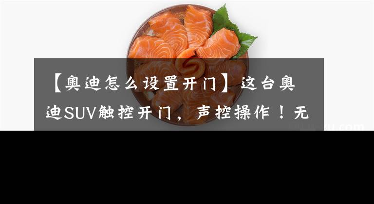 【奥迪怎么设置开门】这台奥迪SUV触控开门，声控操作！无敌霸气的奥迪Q8运动版