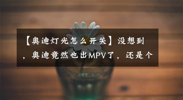 【奥迪灯光怎么开关】没想到，奥迪竟然也出MPV了，还是个纯电，很豪华