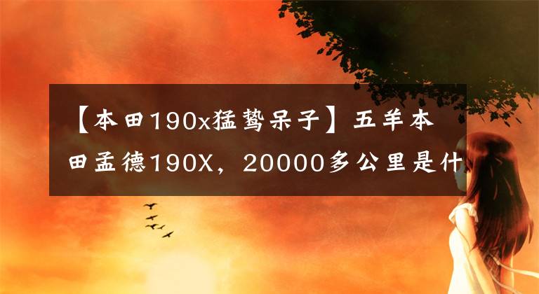【本田190x猛鸷呆子】五羊本田孟德190X，20000多公里是什么情况？