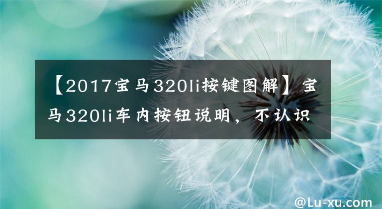 【2017宝马320li按键图解】宝马320li车内按钮说明，不认识的朋友，不要错过