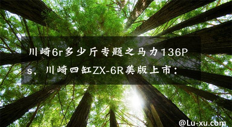 川崎6r多少斤专题之马力136Ps，川崎四缸ZX-6R美版上市：极速280km，起售价不到7万