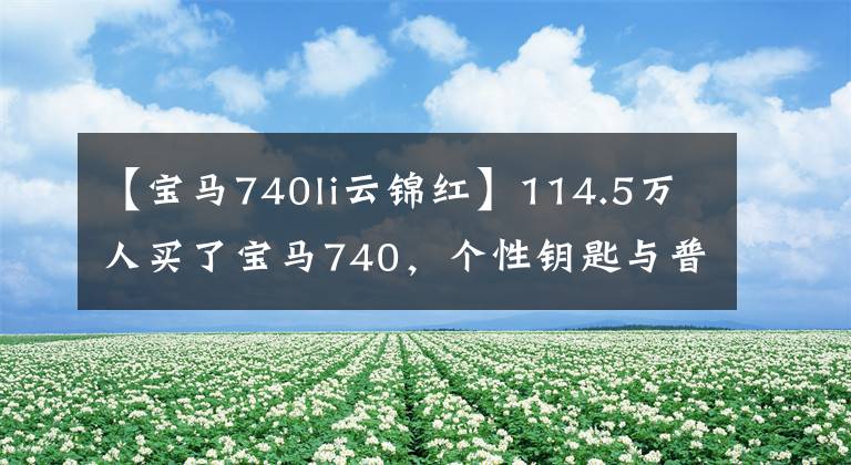 【宝马740li云锦红】114.5万人买了宝马740，个性钥匙与普通版不同，车主特别选择了云金红室内装饰