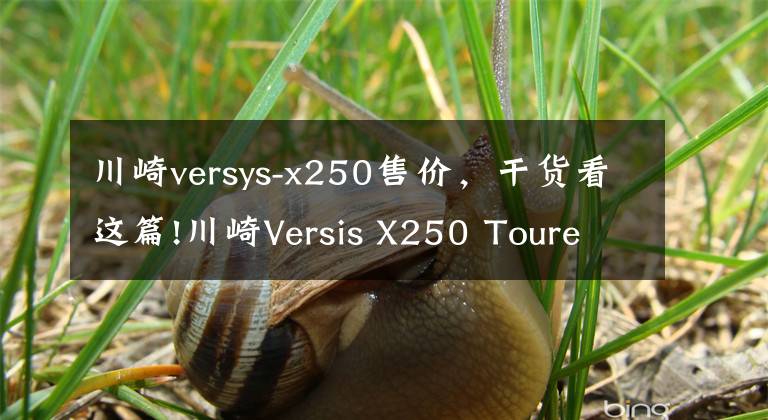 川崎versys-x250售价，干货看这篇!川崎Versis X250 Tourer新款发布 约合4.58万人民币起