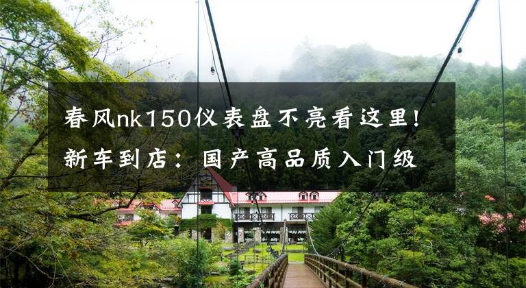 春风nk150仪表盘不亮看这里!新车到店：国产高品质入门级街车——2016款春风150 NK