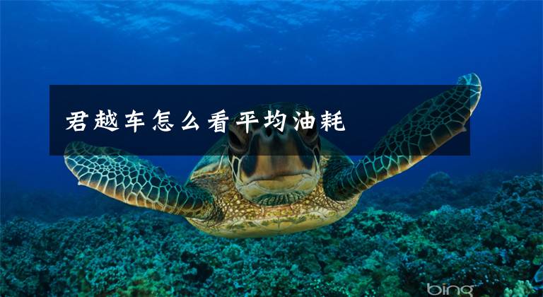 君越车怎么看平均油耗