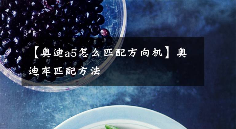 【奥迪a5怎么匹配方向机】奥迪车匹配方法