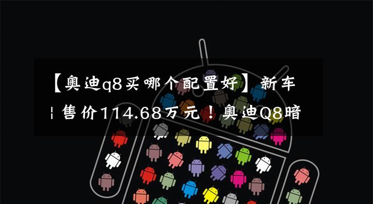 【奥迪q8买哪个配置好】新车 | 售价114.68万元！奥迪Q8暗夜骑士殿堂版上市，限量88台