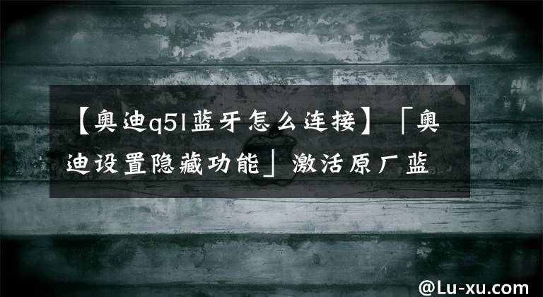 【奥迪q5l蓝牙怎么连接】「奥迪设置隐藏功能」激活原厂蓝牙！