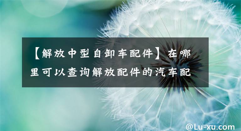 【解放中型自卸车配件】在哪里可以查询解放配件的汽车配件信息？