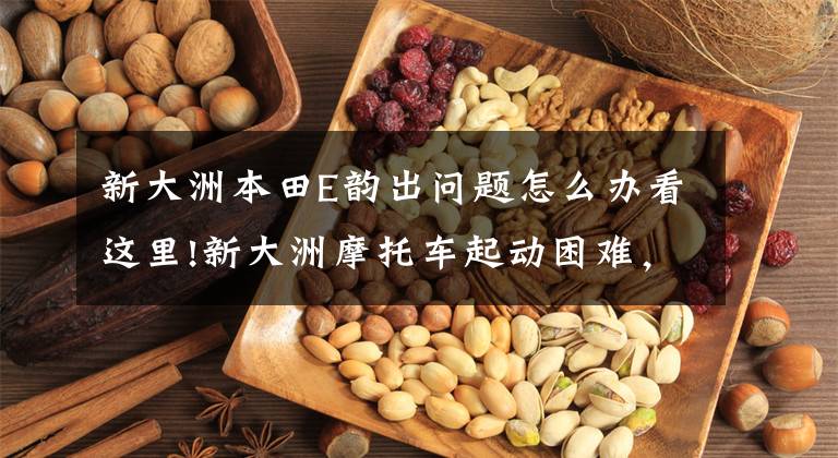 新大洲本田E韵出问题怎么办看这里!新大洲摩托车起动困难，怠速不稳，行驶无力……
