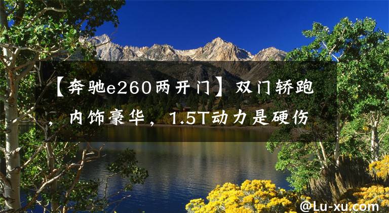 【奔驰e260两开门】双门轿跑，内饰豪华，1.5T动力是硬伤，实拍进口奔驰E级