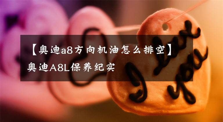 【奥迪a8方向机油怎么排空】奥迪A8L保养纪实