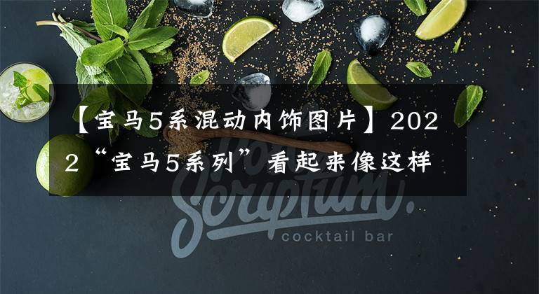 【宝马5系混动内饰图片】2022“宝马5系列”看起来像这样！装修终于开叉了