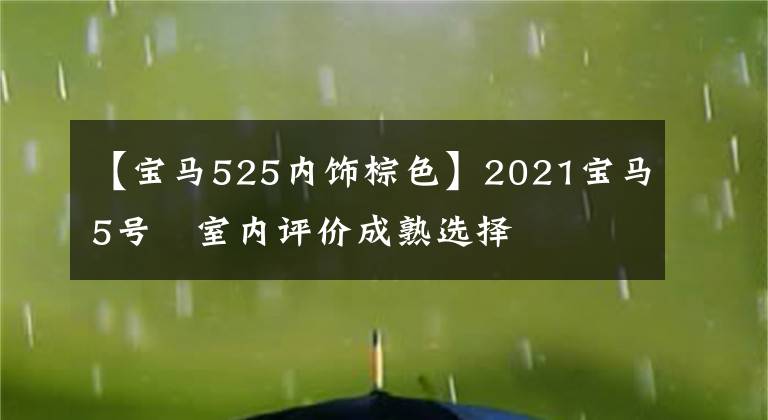 【宝马525内饰棕色】2021宝马5号繫室内评价成熟选择