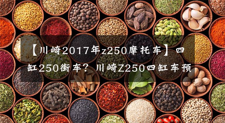 【川崎2017年z250摩托车】四缸250街车？川崎Z250四缸车预测图流出