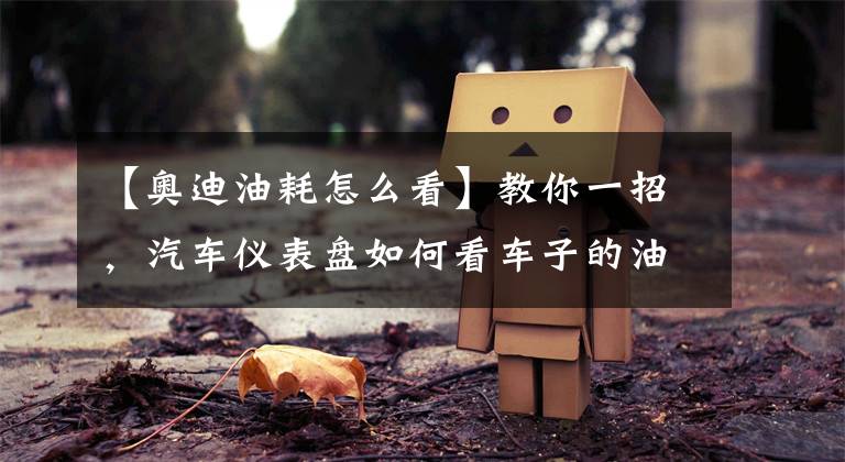 【奥迪油耗怎么看】教你一招，汽车仪表盘如何看车子的油耗呢