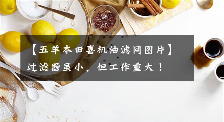 【五羊本田喜机油滤网图片】过滤器虽小，但工作重大！