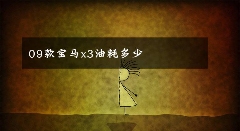 09款宝马x3油耗多少
