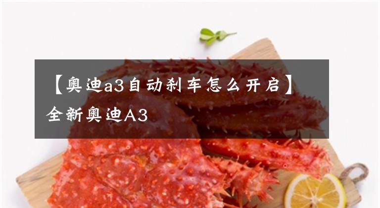 【奥迪a3自动刹车怎么开启】全新奥迪A3