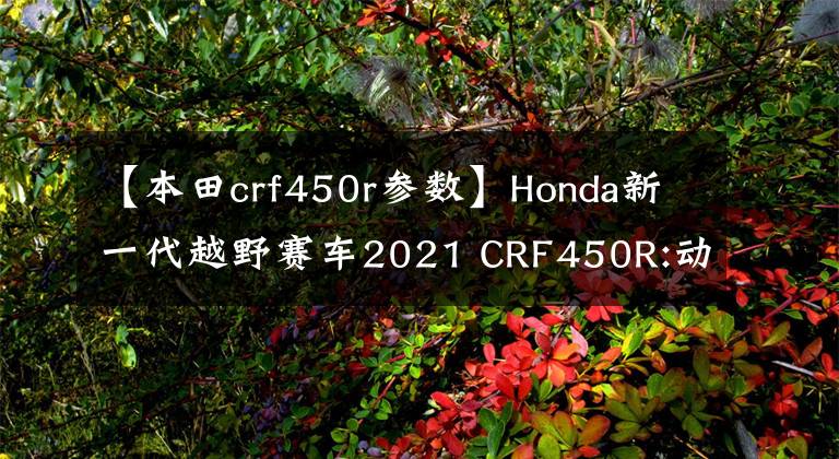 【本田crf450r参数】Honda新一代越野赛车2021 CRF450R:动力单元