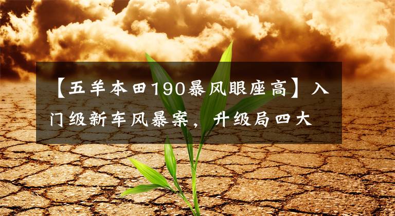 【五羊本田190暴风眼座高】入门级新车风暴案，升级局四大ABS，续航500公里以上，价格合理。