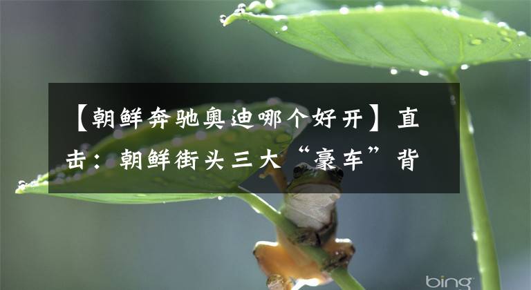 【朝鲜奔驰奥迪哪个好开】直击：朝鲜街头三大“豪车”背后的故事