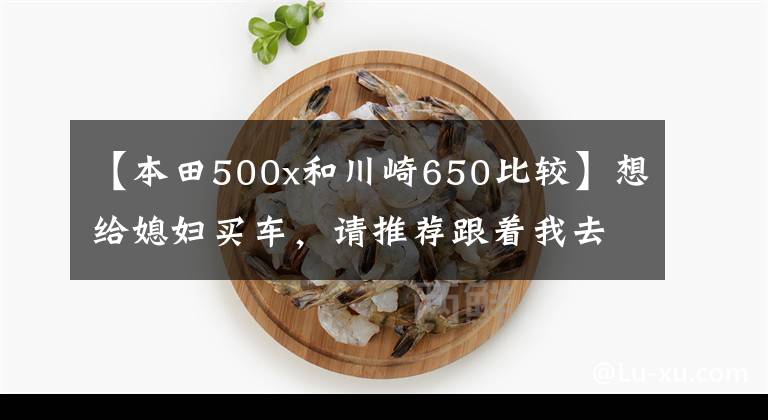 【本田500x和川崎650比较】想给媳妇买车，请推荐跟着我去合排，优先收入，坐姿低的？