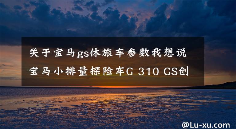 关于宝马gs休旅车参数我想说宝马小排量探险车G 310 GS创新发布，高喊“我要310”